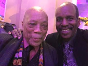 Quincy Jones & Tommy Campbell at Apollo Theater April 4th,2019.(#1)